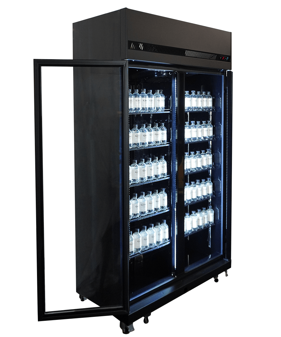 Koelkast 2 Glasdeuren Zwart Irm-770R Bl Koelkast 2 Glasdeuren Zwart Irm-770R Bl