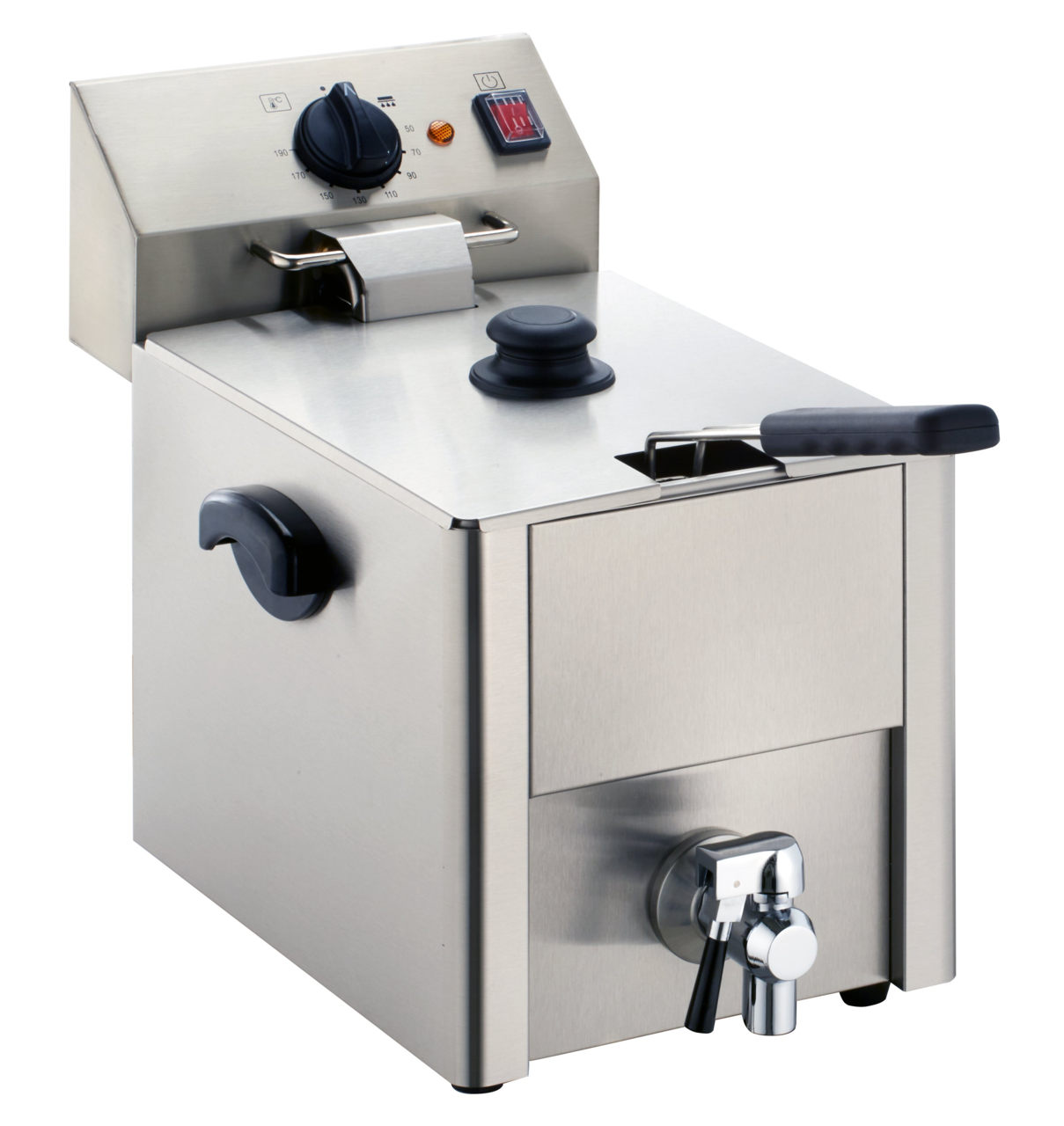 Elektrische friteuse ECO 10 liter met aftapkraan
