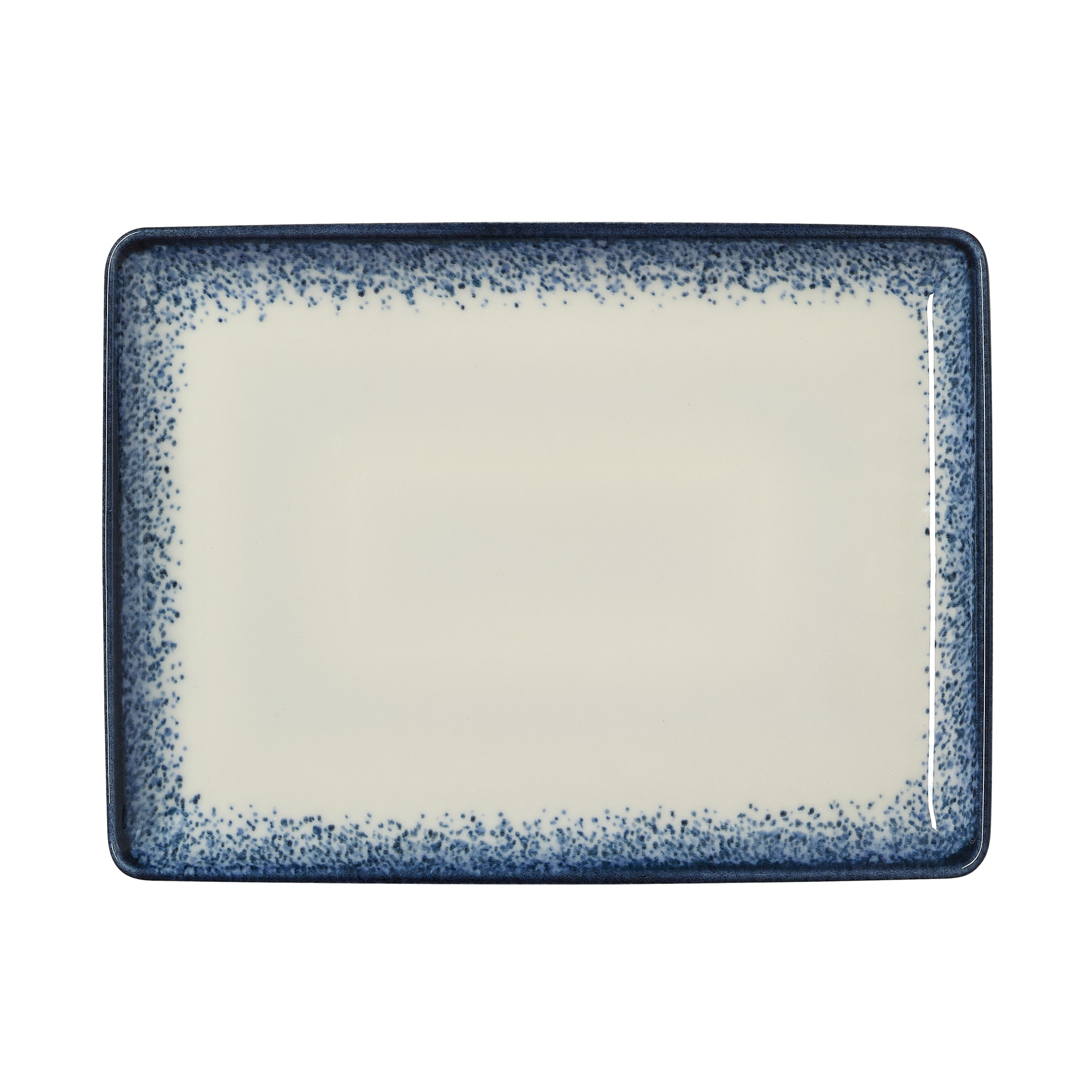 Bordenset VIDA MARINA, plat, 27 x 20 cm, marina, Set van 6 stuks, porselein