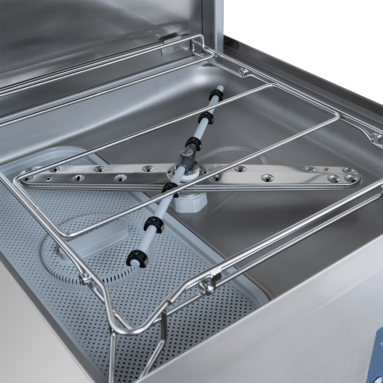 Lave-vaisselle à capot PROFI Digital 54 SLE 50x50 cm (dimensions du panier), avec doseur de détergent et de produit de rinçage, avec pompe de vidange & adoucisseur, Fabriqué en Europe, 400 Volt