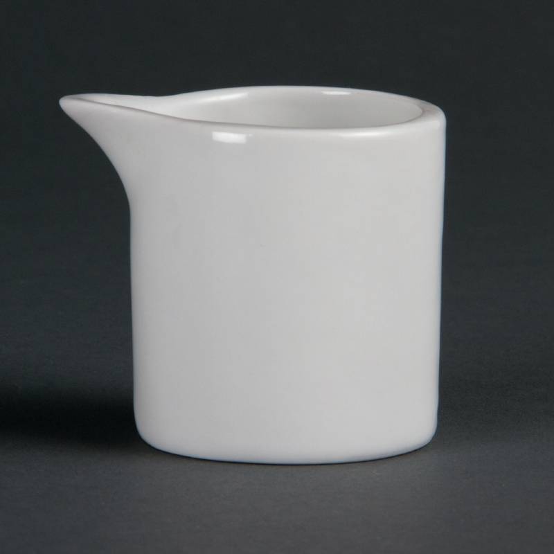 Milchkännchen | Porzellan Weiß | 50x50mm | 6 Stück