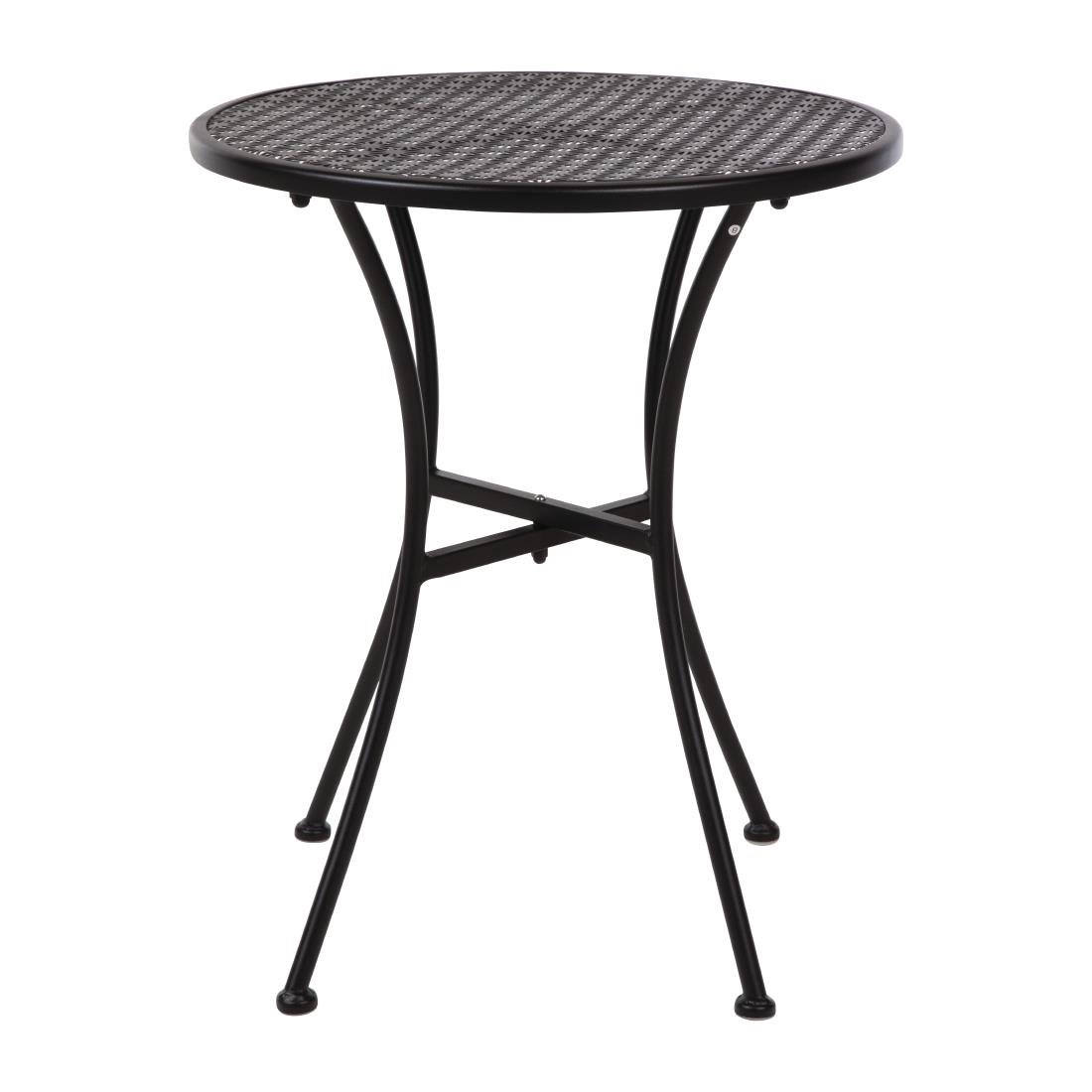Bolero runder Bistrotisch Stahl schwarz 60cm (15 Stück)