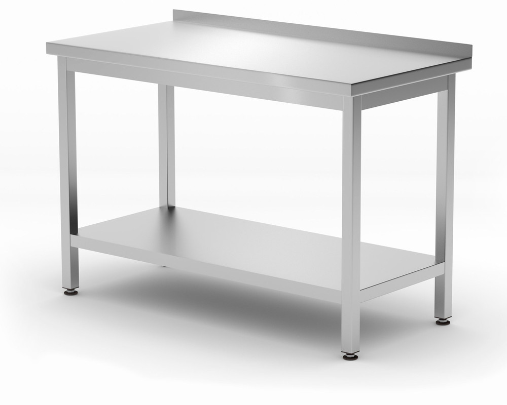 Demontabele Werktafel met Spatrand - Onderschap - 1000 x 600 x (H)850mm