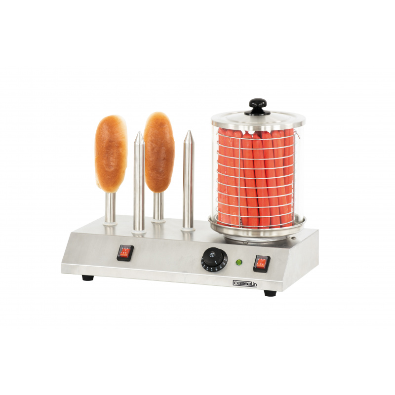 Hot-Dog Machine | 4 Broodjes Pinnen | 550W | 505x280x(H)400mm