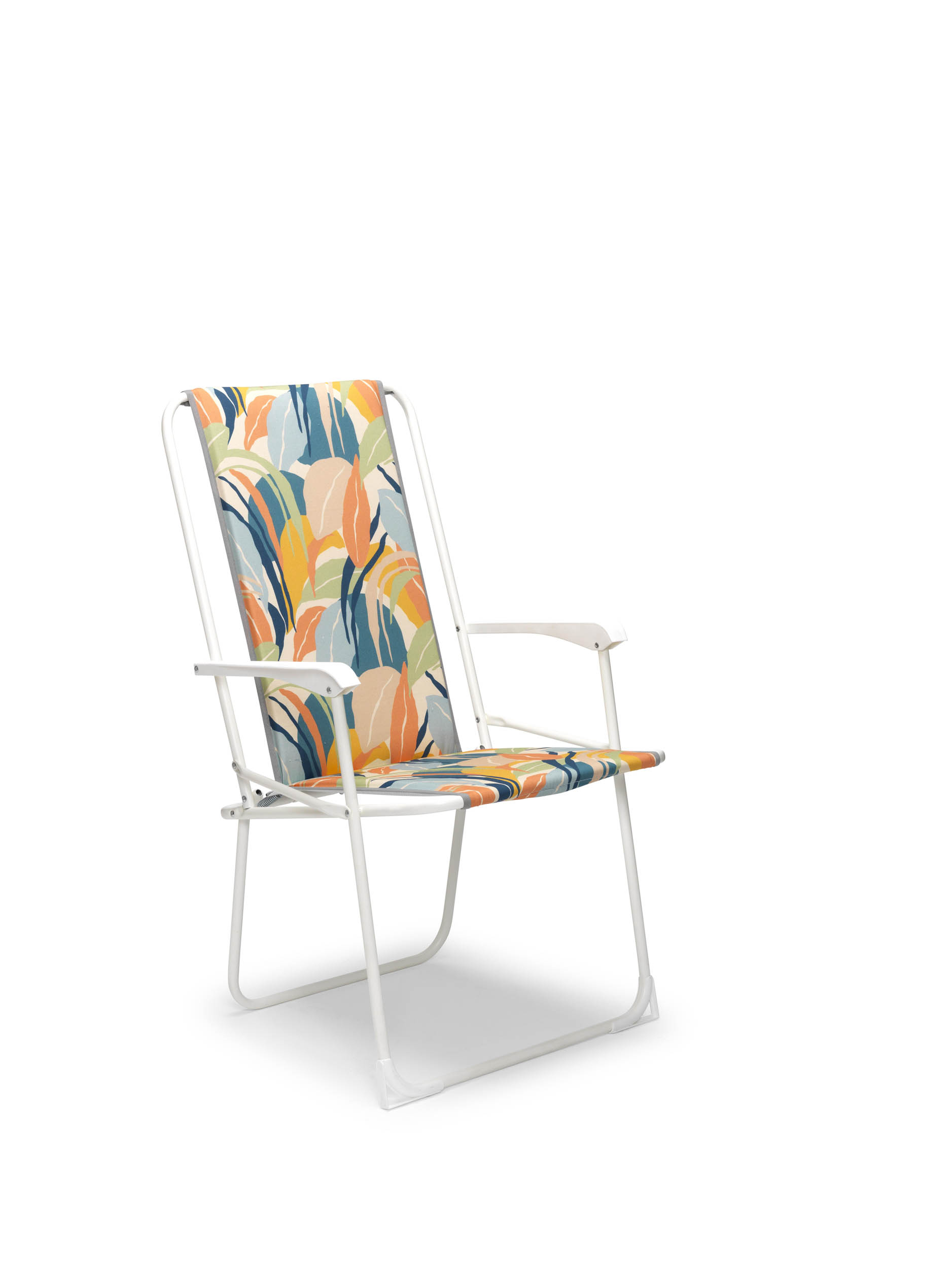 Chiemsee  Klapstoel camping hoge rug Wit - Tropical