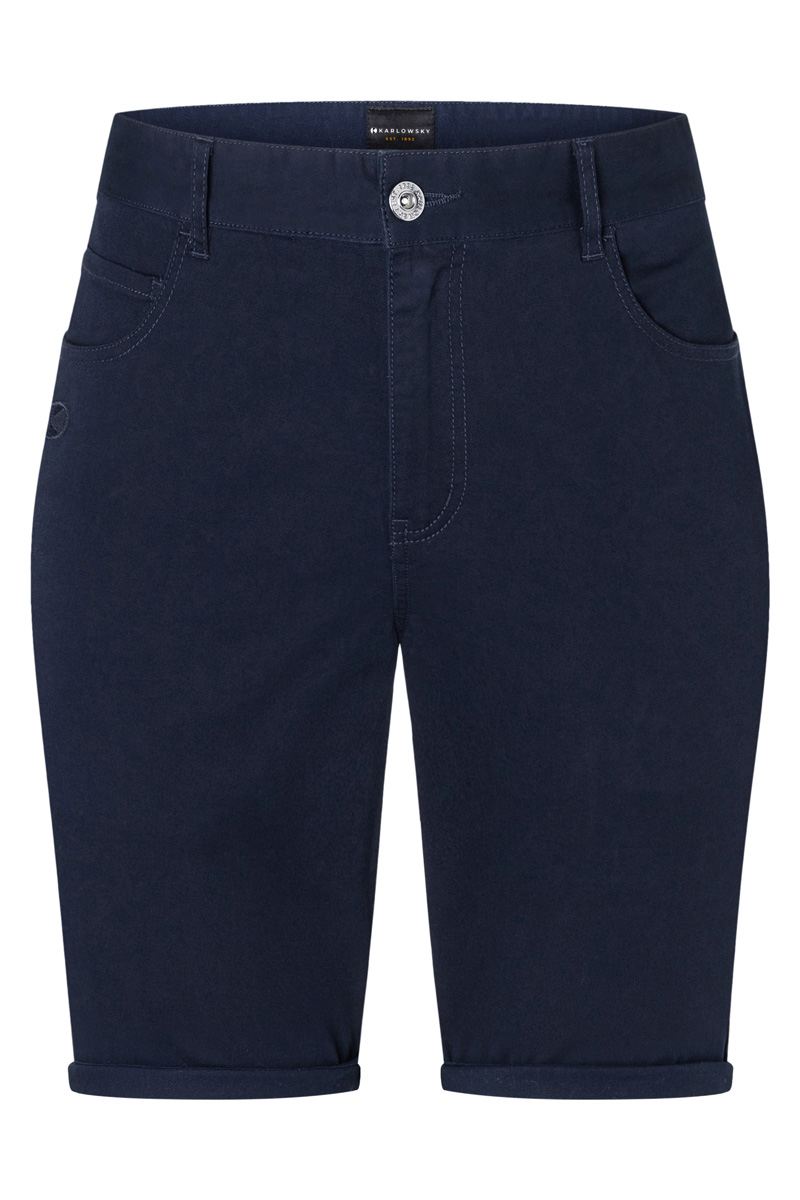 Short pour femme 5-Pocket Classic-Stretch - Bleu Nuit - 34