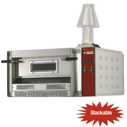 Pizza Oven Gas | Aardgas & Propaan | 6 Pizza's Ø33cm | 20Kw | 1060x1300x(H)500mm