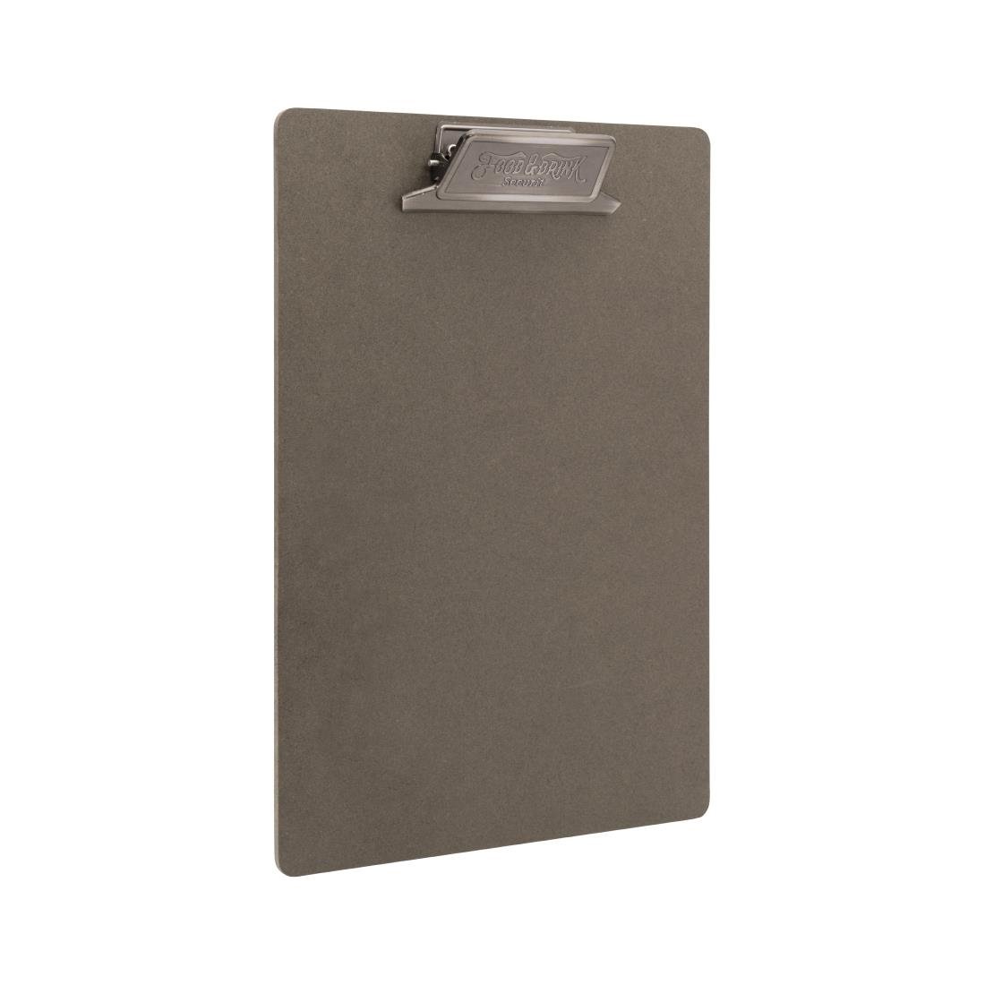 Securit Vintage Speisekarten Klemmbrett Metall Patina Clip mit "Essen & Trinken" A4