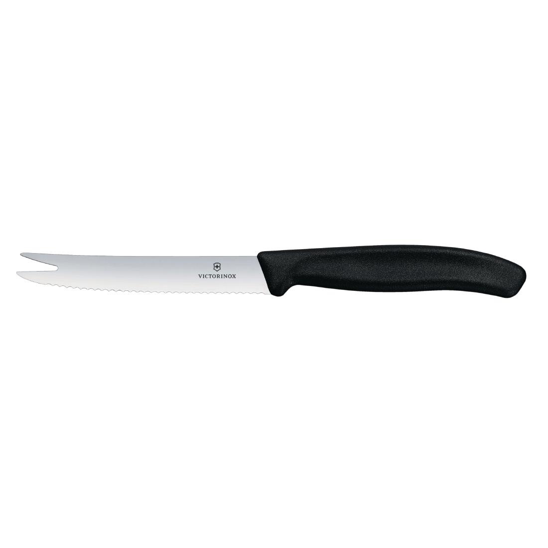 Couteau De Bar Denté Avec Fourche - Victorinox - 125mm