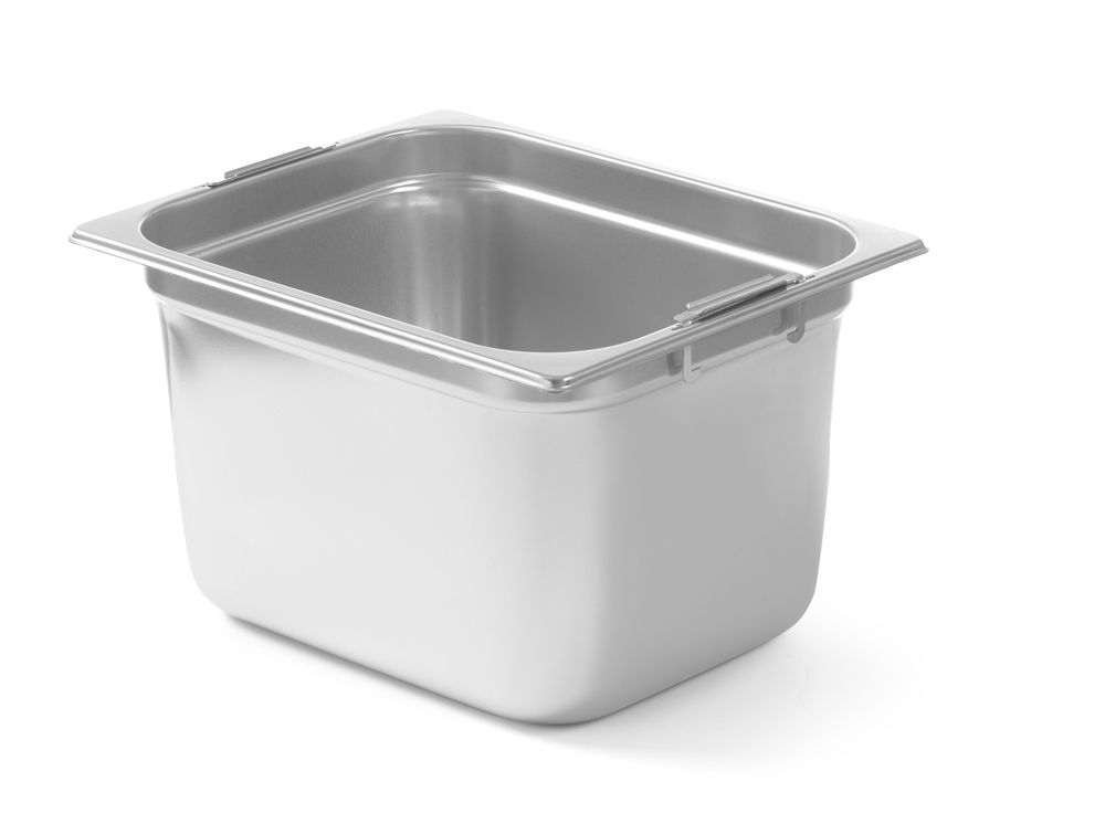 GN-Behälter mit einklappbaren Griffen - GN 1/2 - 6,25L - 325x265x(H)100mm
