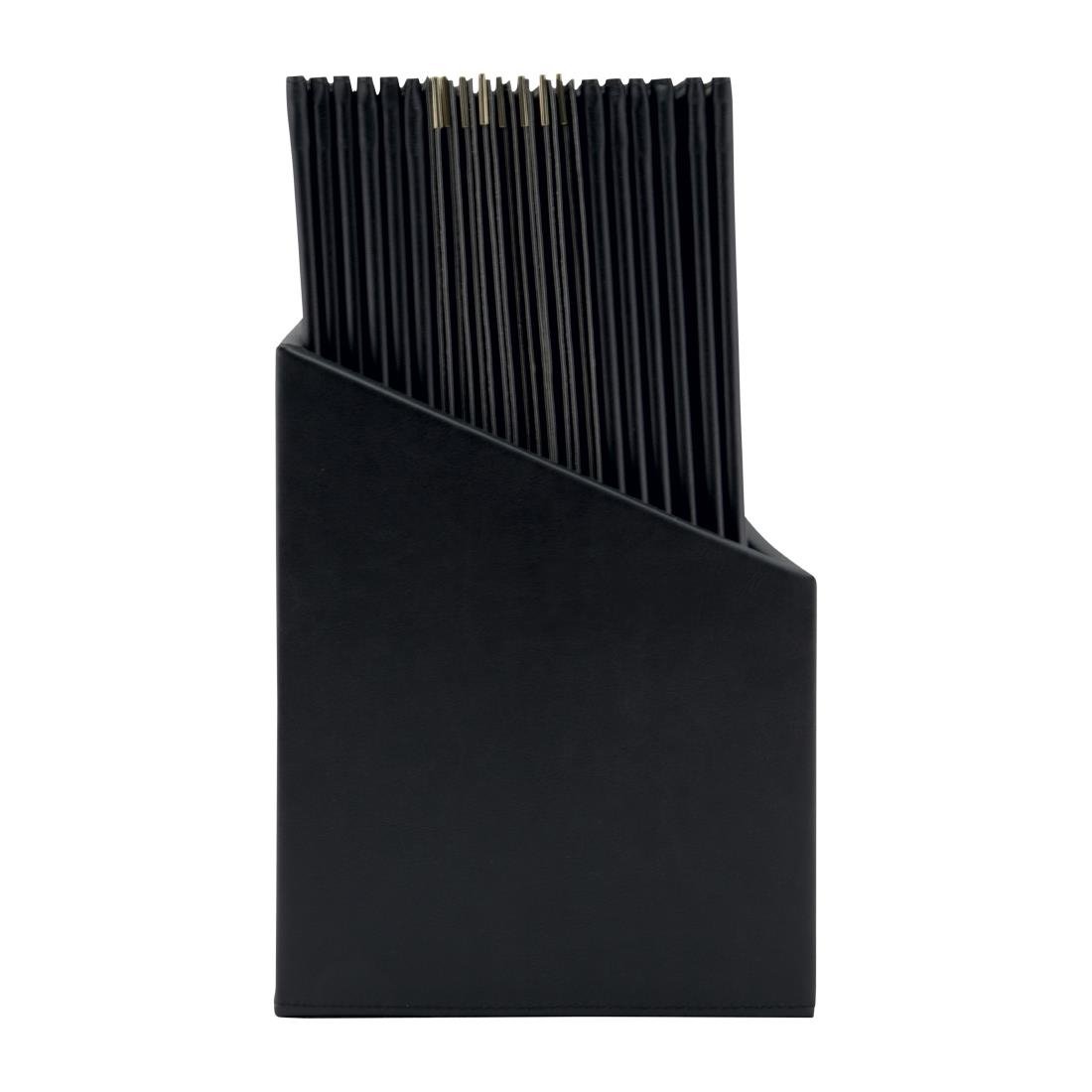 Securit Classic Lederset mit 20 Menükartenhaltern 4x A4 in 1er Box (inkl. 1 Doppeleinlage)