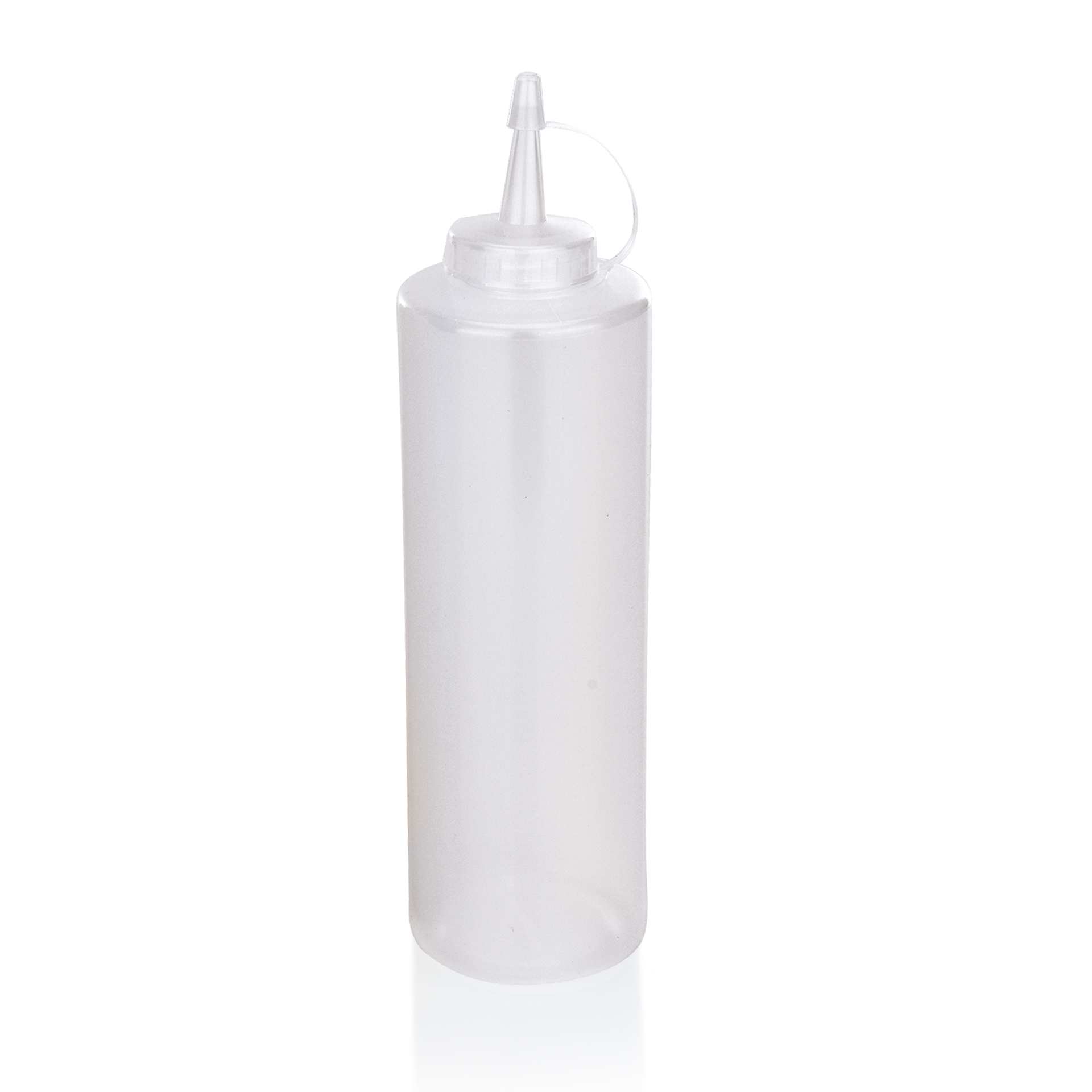 Knijpfles-set, Ø 7 cm, 0,7 liter, transparant, set van 6 stuks, polyethyleen