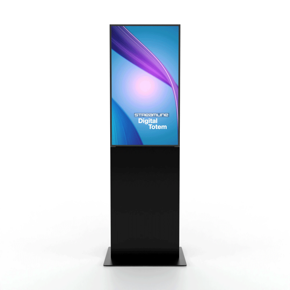 StreamLine Digitale Infostele Mit 43" Samsung-Bildschirm Schwarz