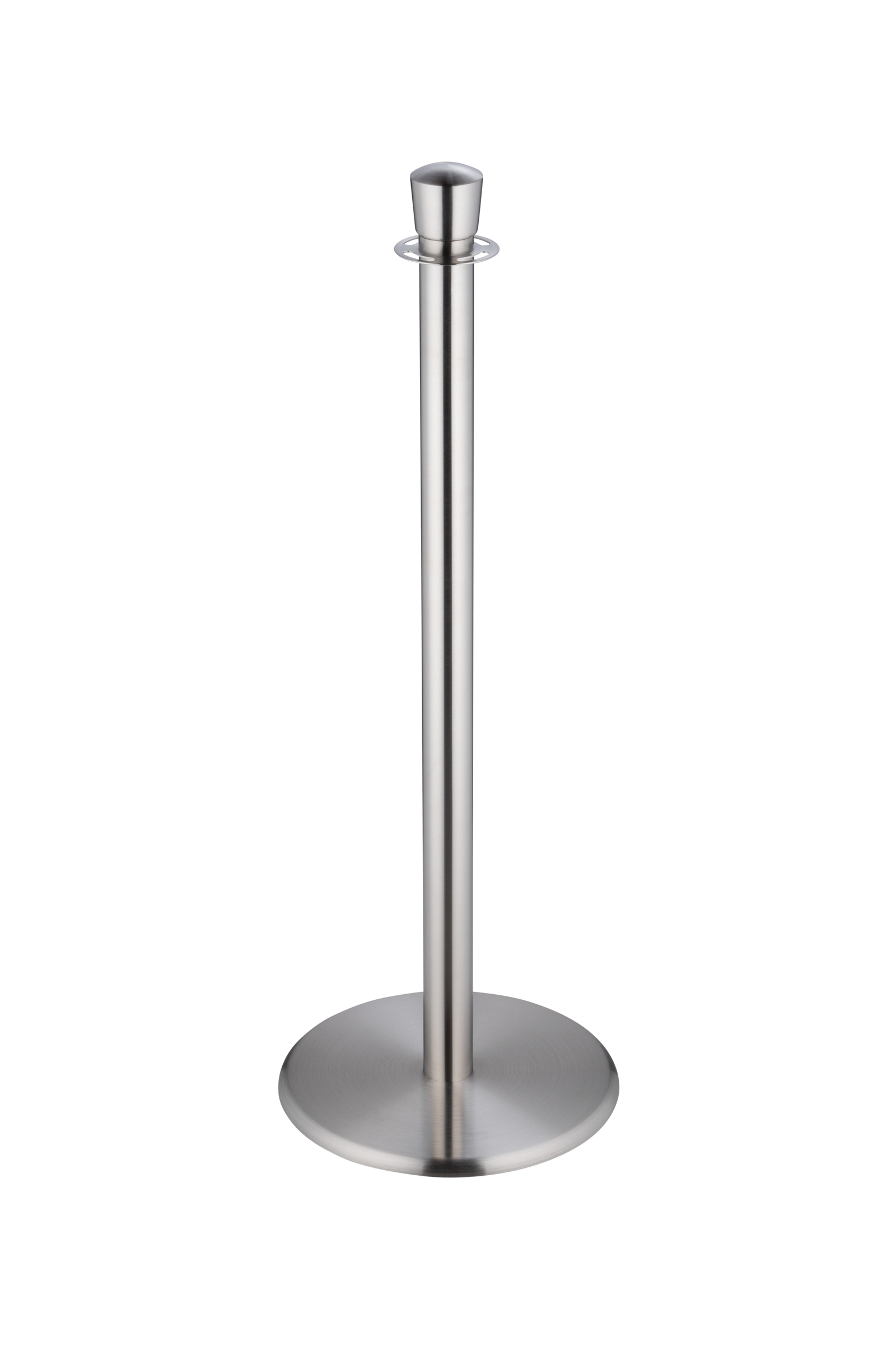 Poteau de guidage ForFlows Gala - chrome brossé tête ovale