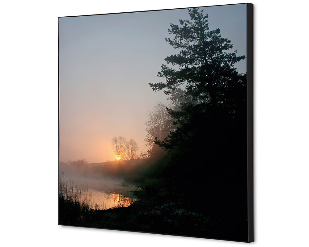 Wanddekoration Sonnenaufgangswald - 400x400mm