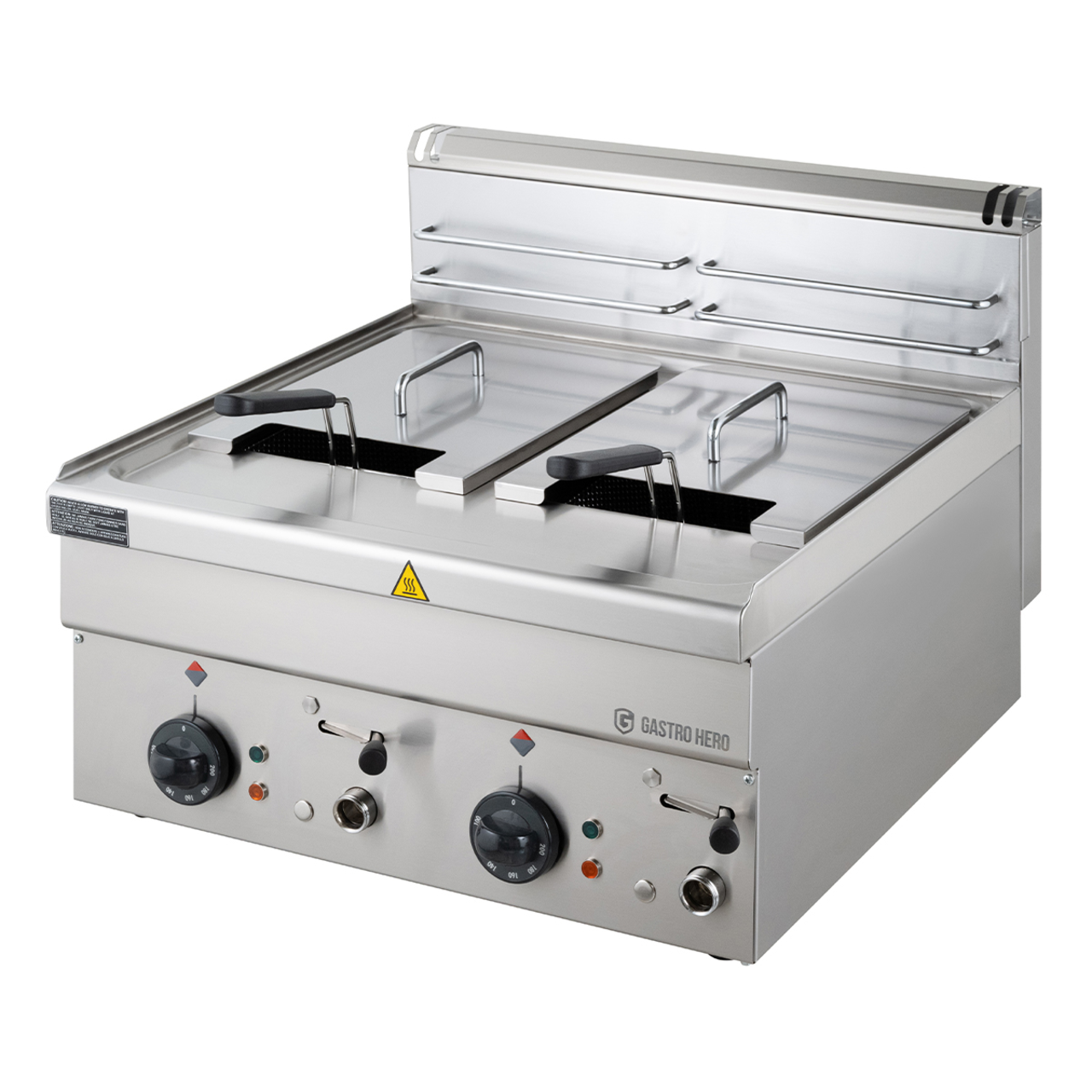 Elektrische friteuse Serie 600 - 60/60 - 8+8 Liter tafelmodel - 18 kW