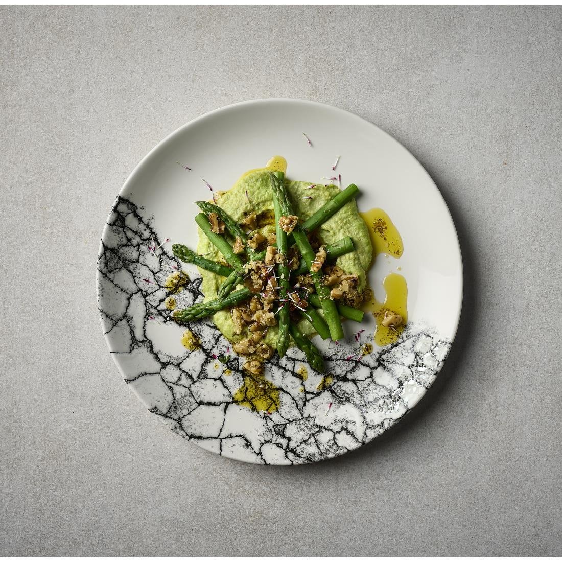 Churchill Kintsugi Accents Quartz Black Evolve Coupe-Teller, 286 mm, (12 Stück)