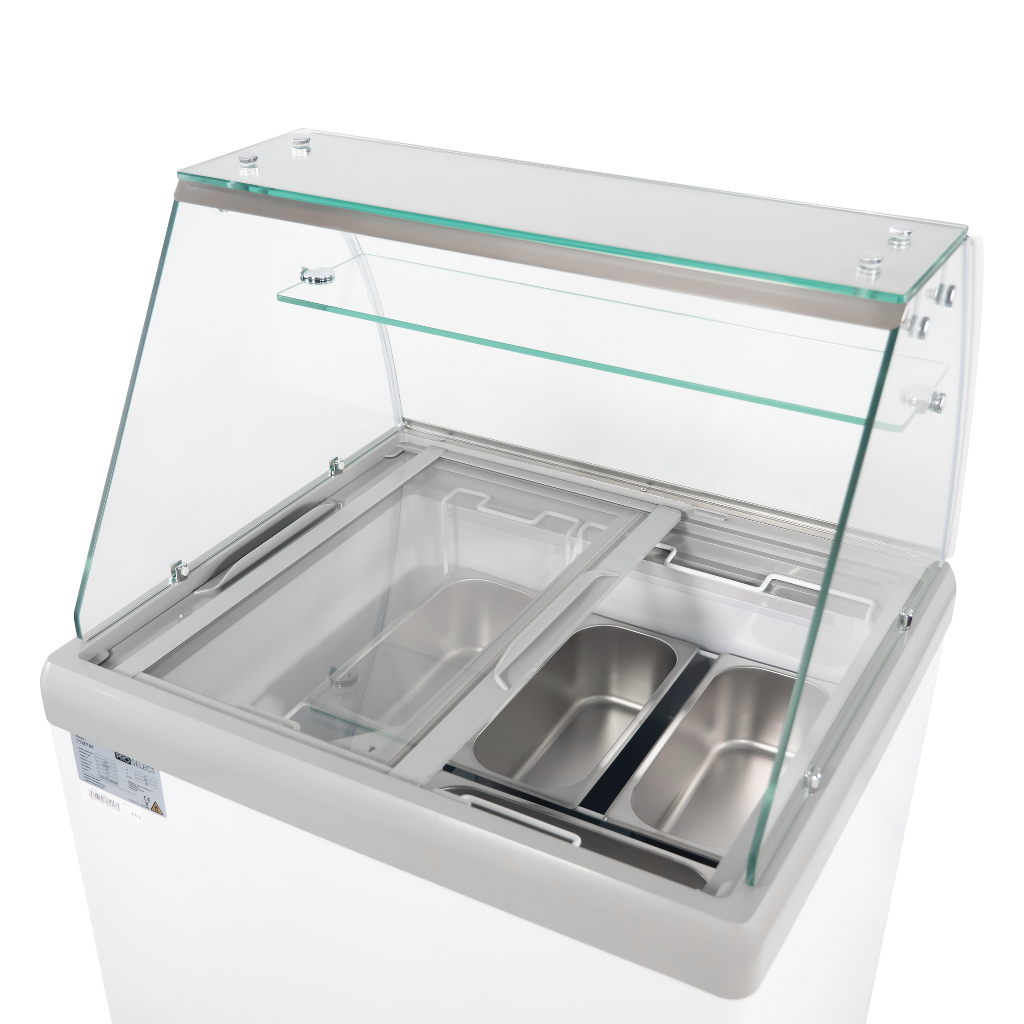 Schepijsvitrine - 4x5L - 800x694x(h)1279mm