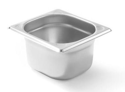 Bac gastronorme GN1/6 - inox - 3,4L - (h)100mm