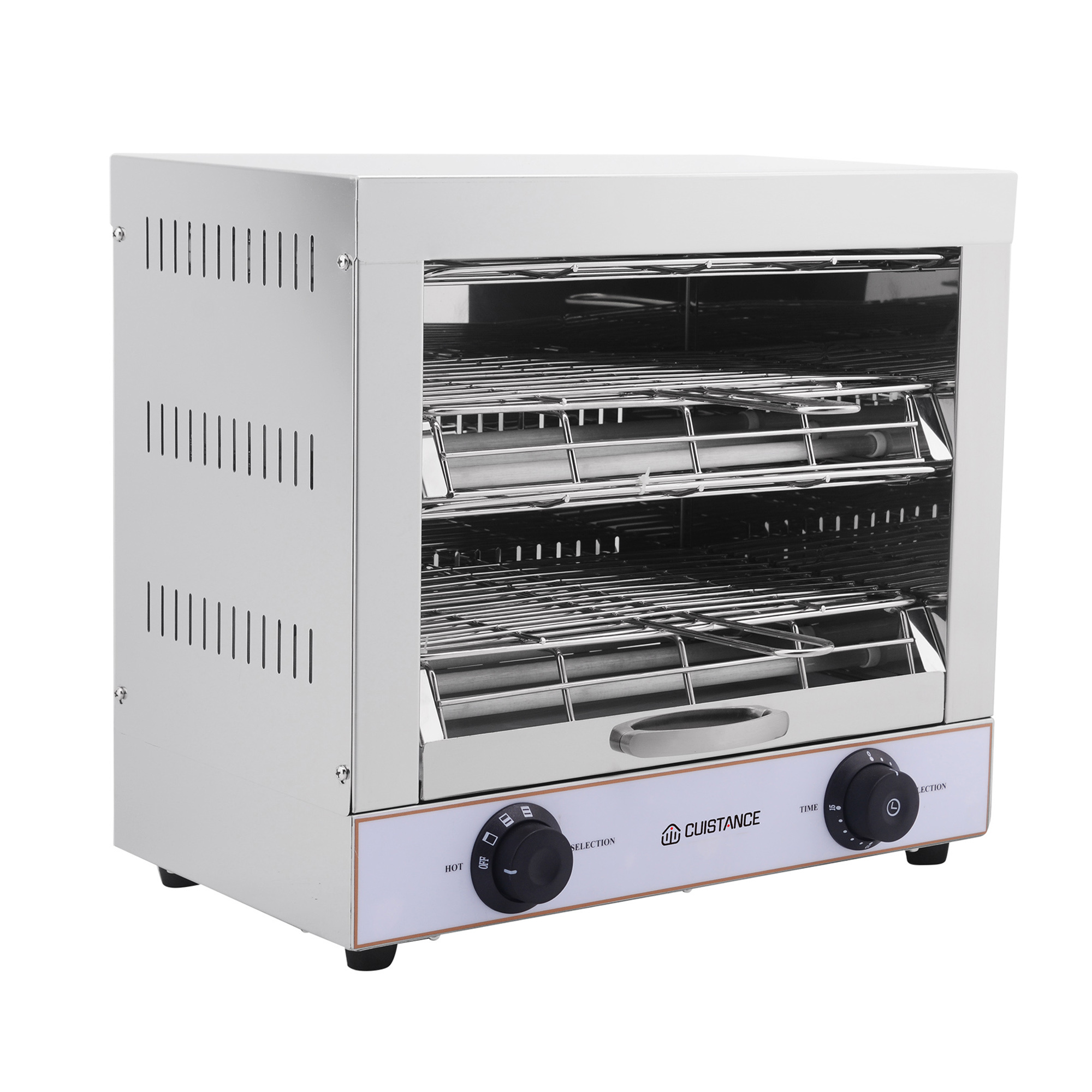 Toaster Double Électrique Inox | L440xP245xH400 mm | 3 kW