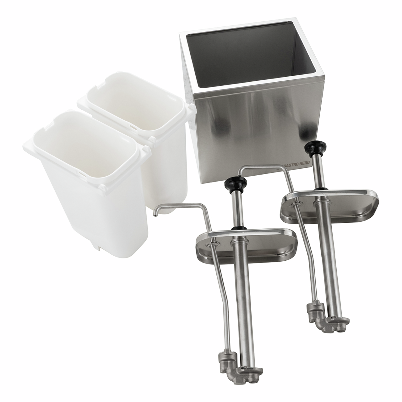 Sausdispenser - 2 x 3 Liter - Doseerpomp RVS