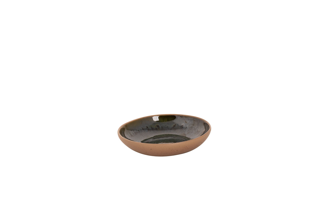 Schaal Wisteria 16 cm Groen Beige Stoneware