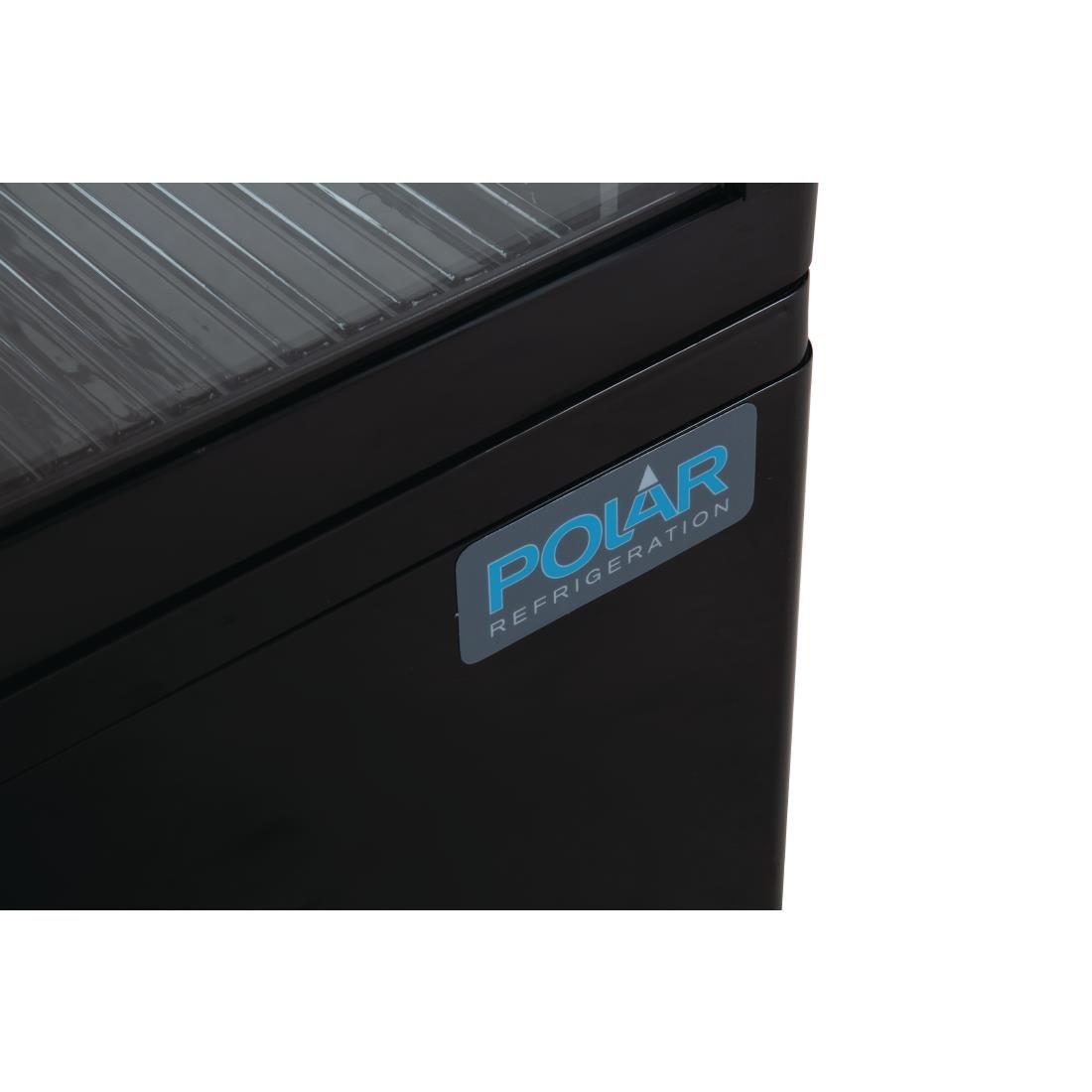 Polar C-Serie Energieeffizienter Display-Kühlschrank Schwarz 68Ltr