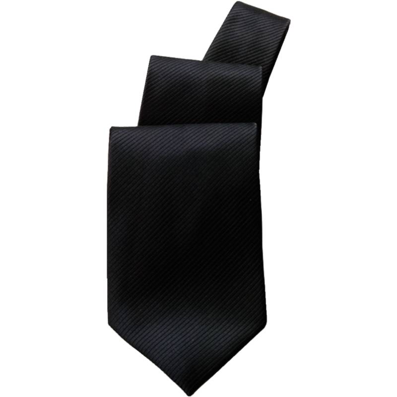 Cravate Noire - Polyester/Coton - UniformWorks