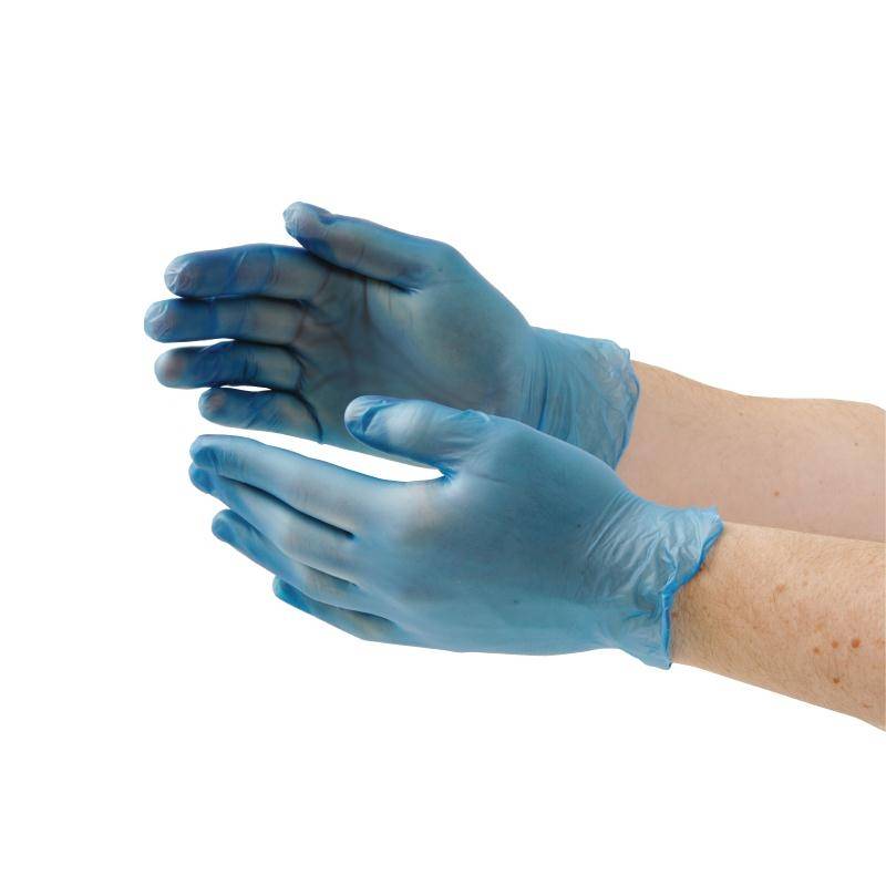 Wegwerp Handschoenen - Blauw Vinyl - Poedervrij - Beschikbaar in 3 Maten - 100 Stuks