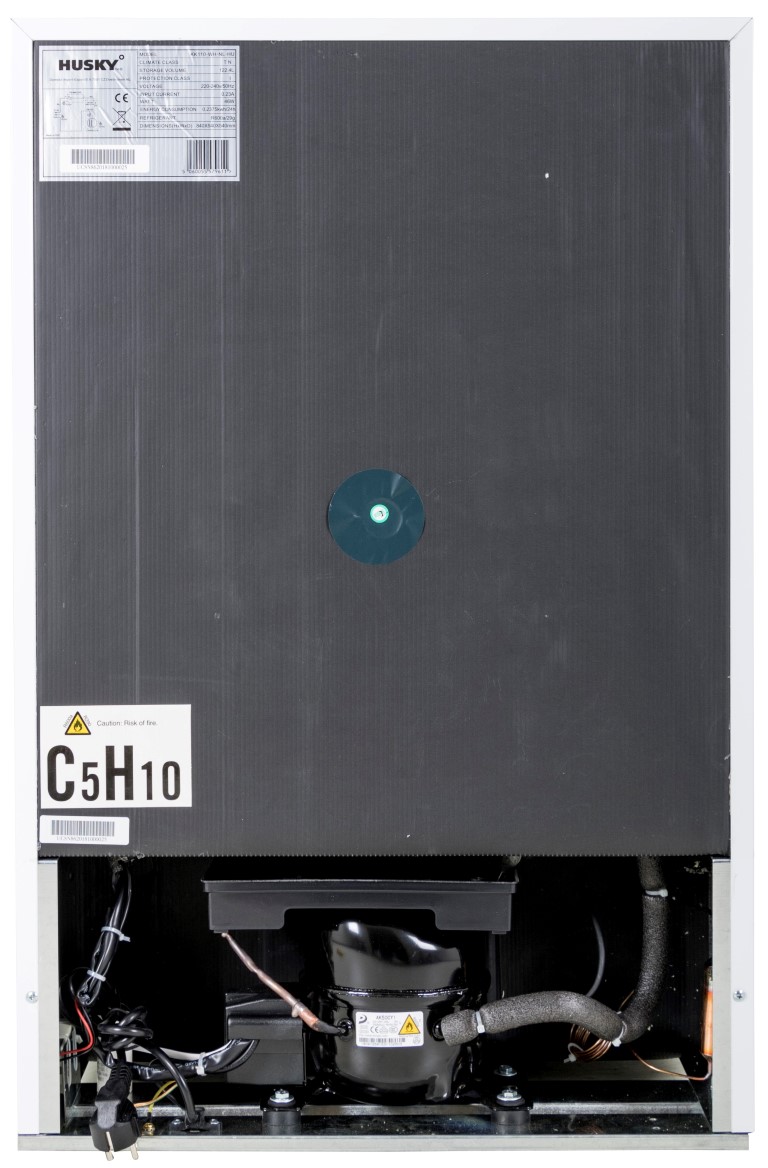 Kühlschrank mit Glastür - Weiß - 130L - Husky