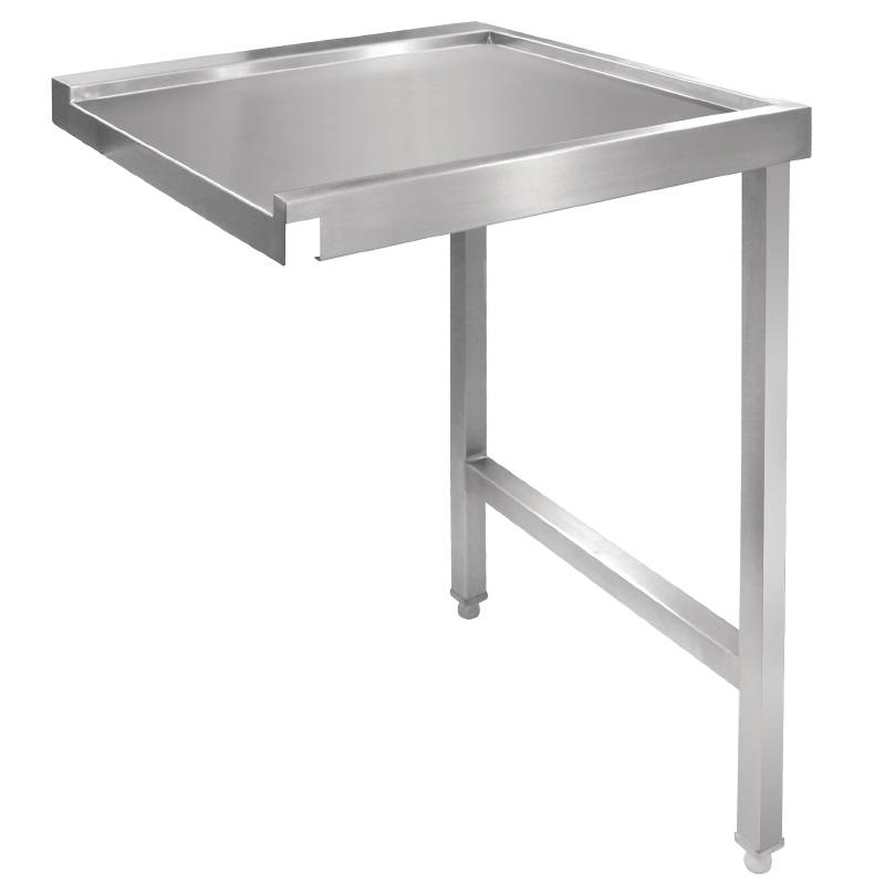 Table De Sortie Droite Inox - Pour Lave-Vaisselle à Capot - 600mm