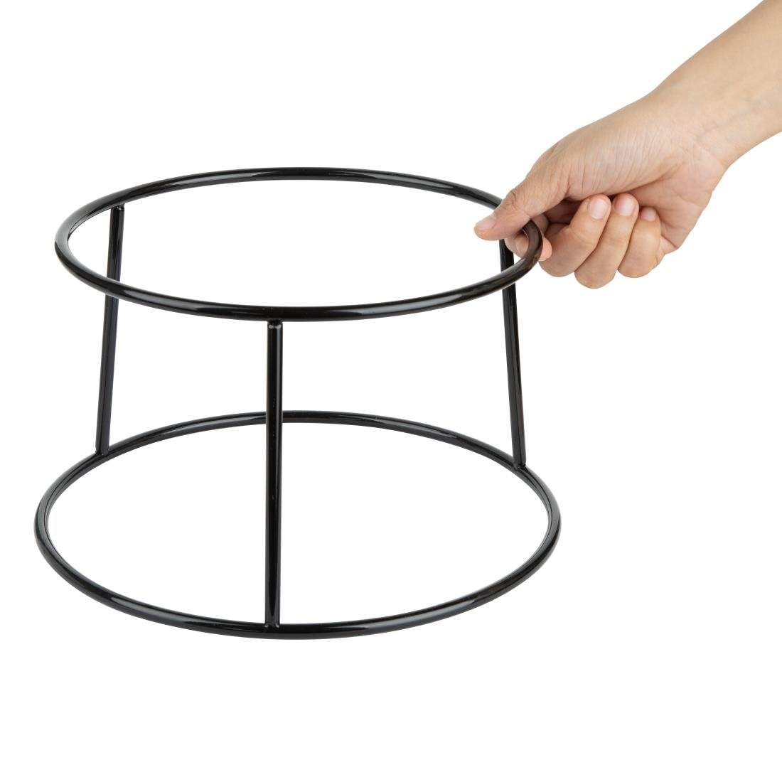 Olympia Rutschfester runder Ständer Multi Schwarzer Draht 230x260x150mm