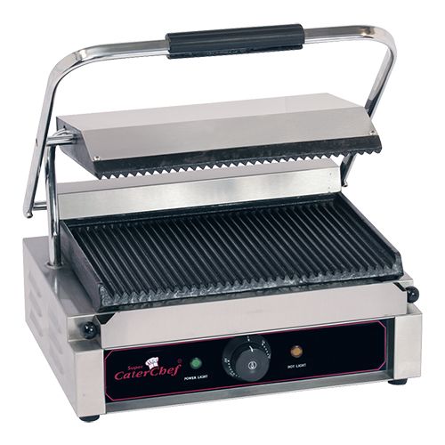 Contactgrill Solo Grande Gegroefd - 410x400x(h)210 - 2200W