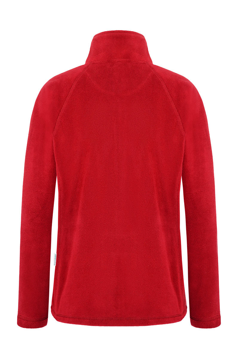 Damen Workwear Fleecejacke Warm-Up, aus nachhaltigem Material - Rot - L