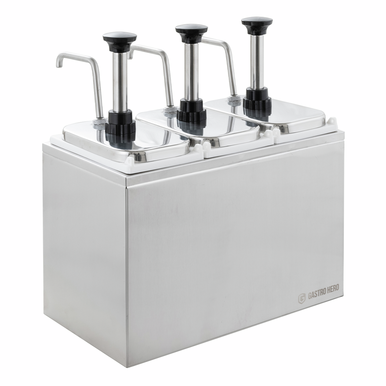 Sausdispenser - 3 x 3 Liter - Doseerpomp RVS