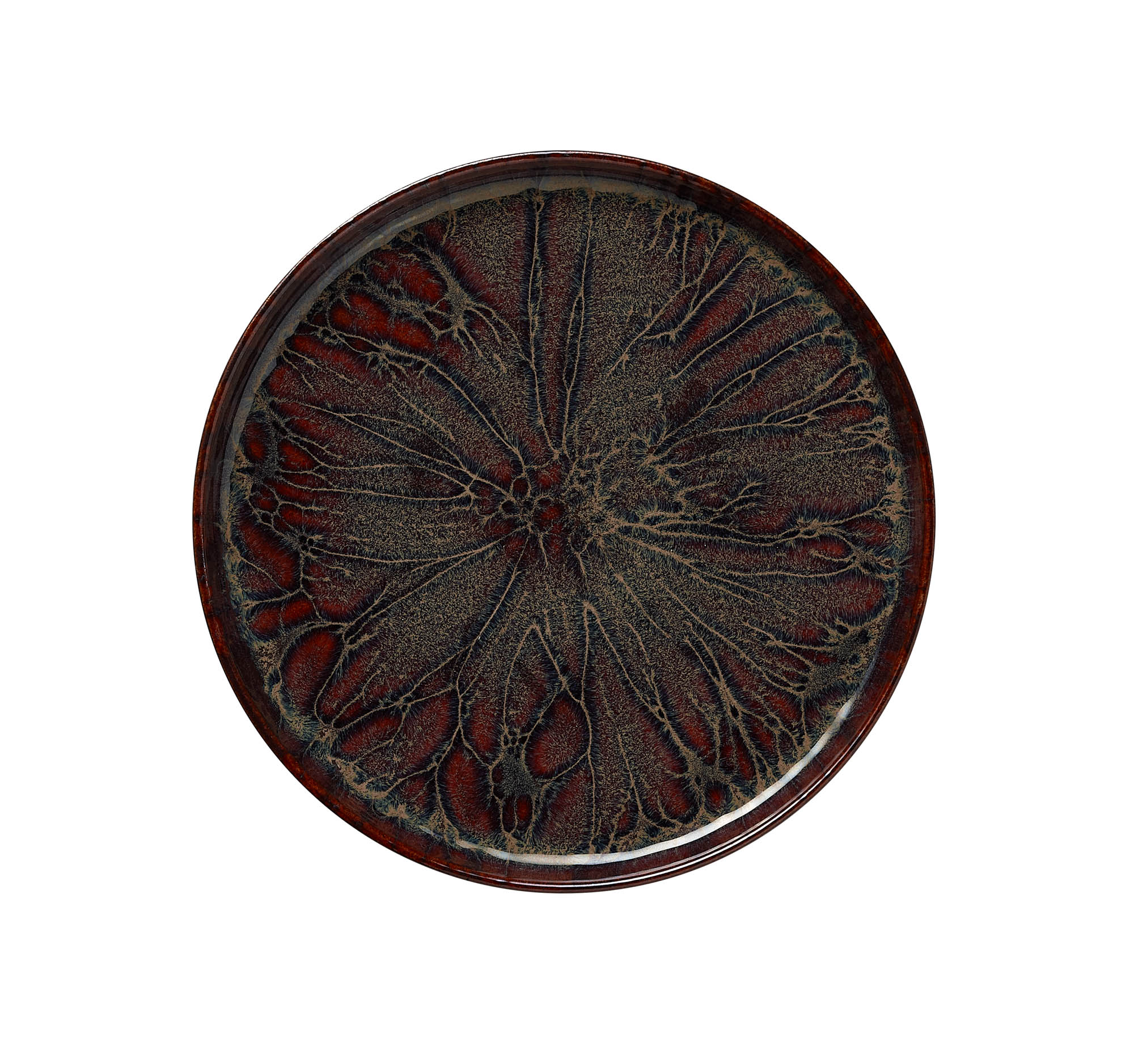 Bordenset ROCKZZERO, plat, diameter 28 cm, amazonas, Set van 6 stuks, steengoed