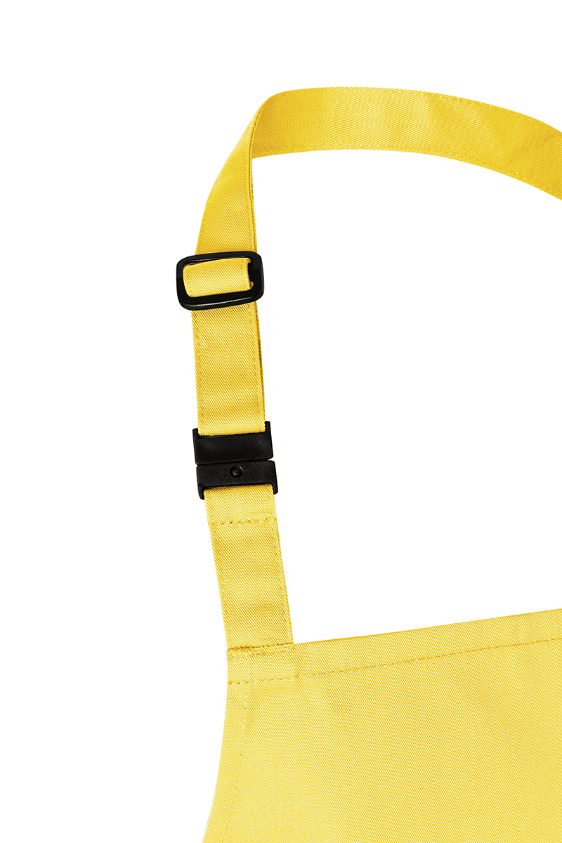 Tablier à bavette Basic avec boucle pour enfants - Jaune Soleil - S