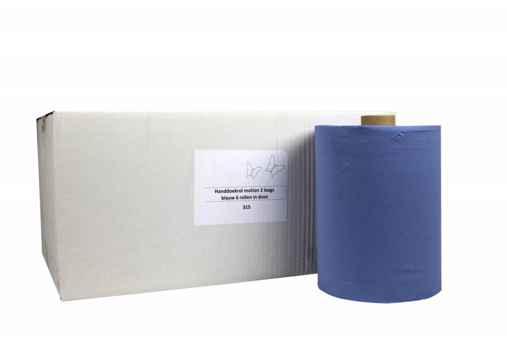 Handtuchrolle HPG | Motion Cellulose | 2-Lagig | 24cm x 150 meter pro Rolle | (auch Paletten) Preis je 6 Rollen
