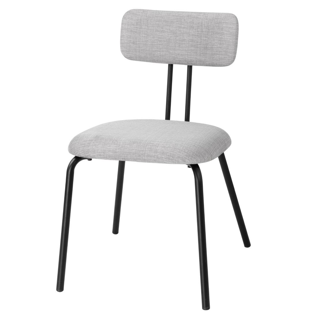 Chaises Bolero Fairfield noires et grises (lot de 2)