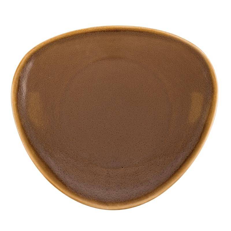 Assiette Triangulaire "Kiln" | Porcelaine Écorce | Ø280mm | 4 Pièces Assiette Triangulaire "Kiln" | Porcelaine Écorce | Ø280mm | 4 Pièces