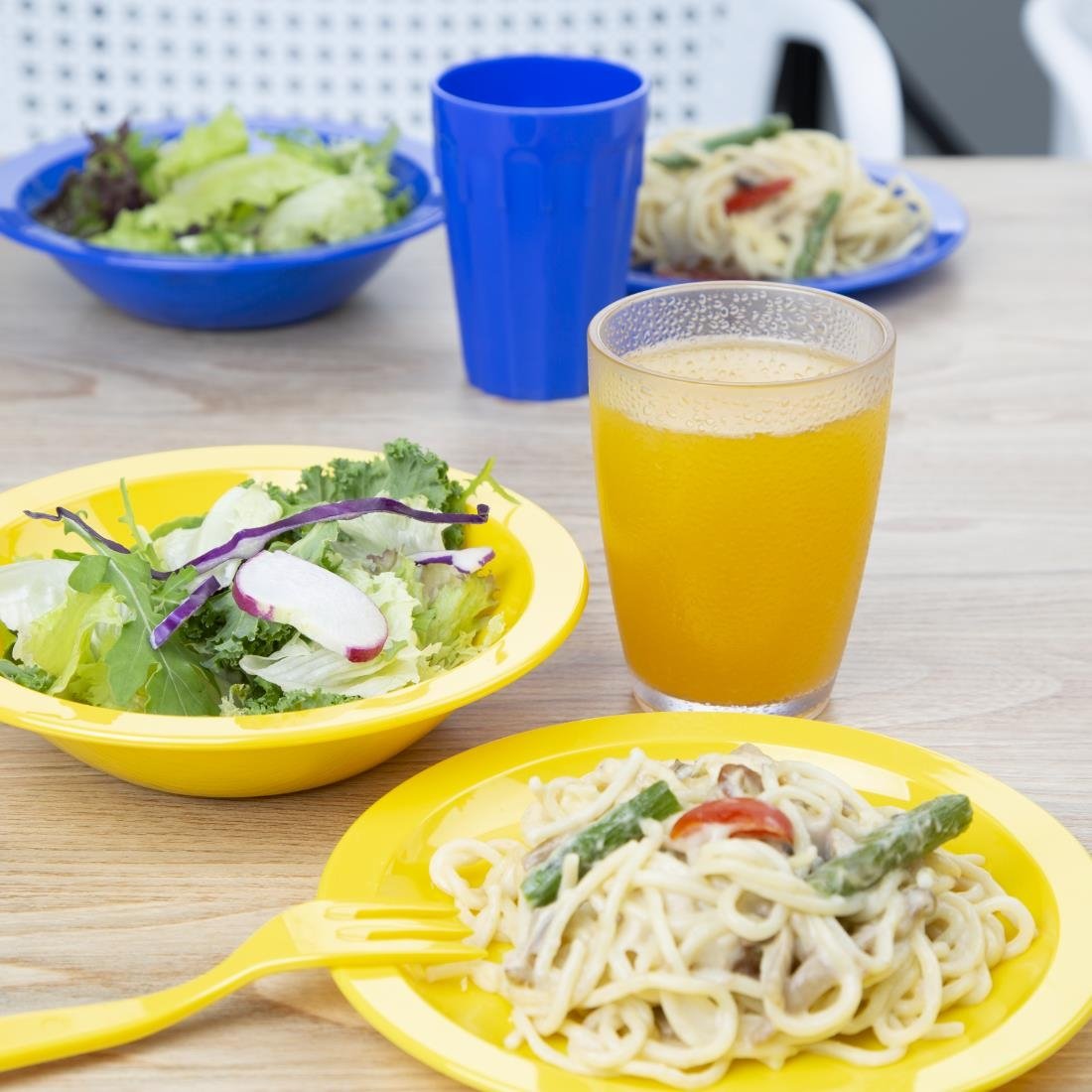 Olympia Kristallon Polycarbonat Becher Gekörnt Transparent 275ml (6 Stück)