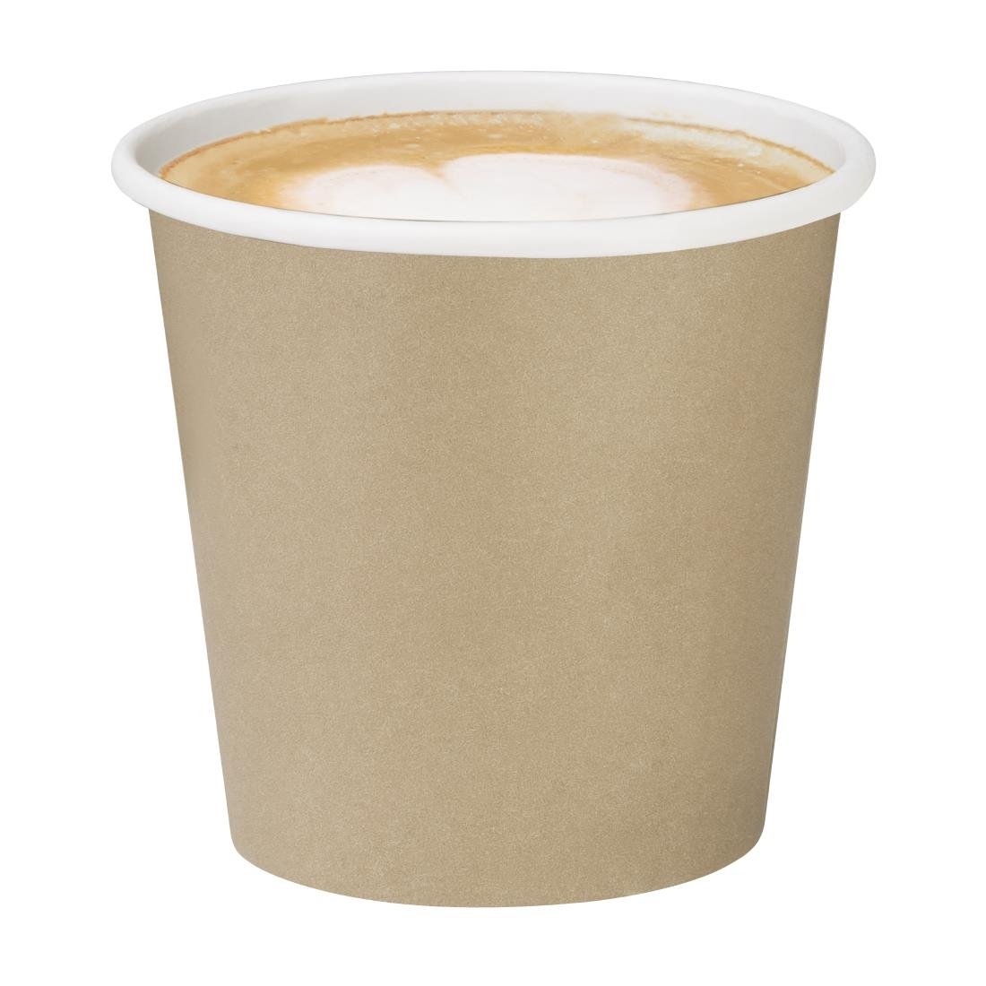Fiesta Recycelbare Kaffeebecher Einwandig Kraft 180ml (1000 Stück)