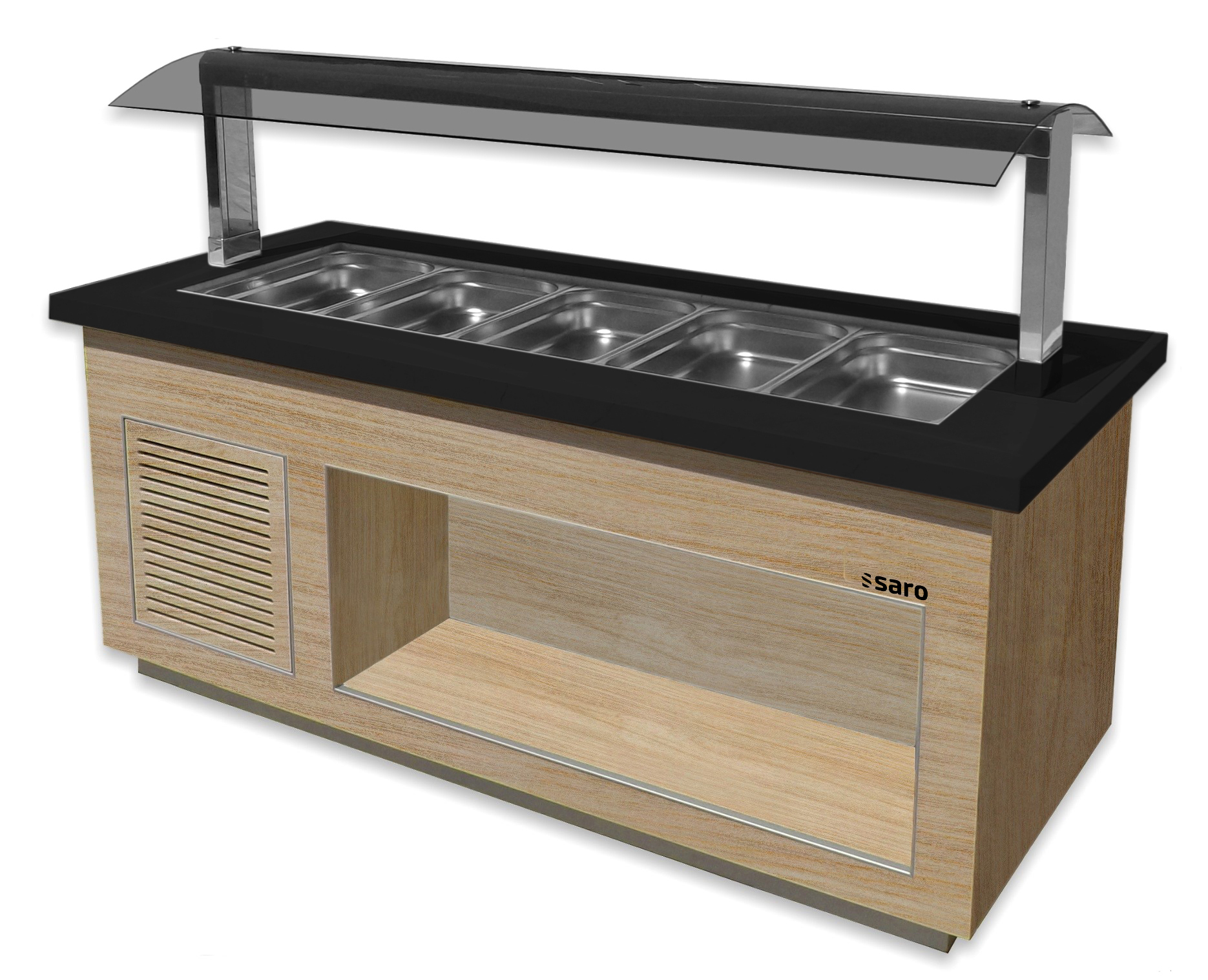 SARO Bar à salade pour 5x 1/1 GN, PREMIUM LINE SB-K200 OAK