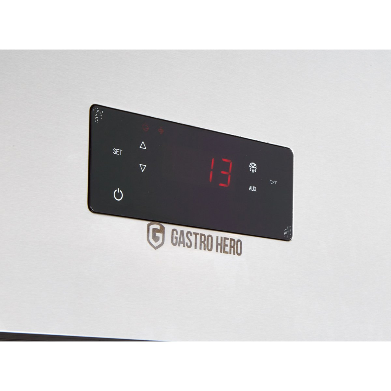 Armoire réfrigérée professionnelle ECO 1400 GN 2/1 monobloc, volume de réfrigération 1350 litres, 6 clayettes réglables, construction robuste, inox