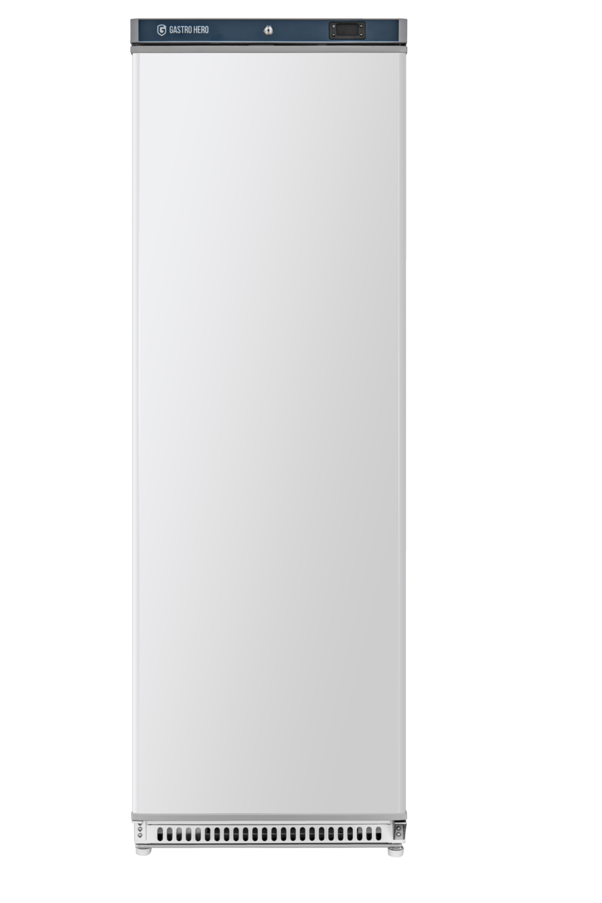 Armoire réfrigérée ECO 400, intérieur en plastique, blanc