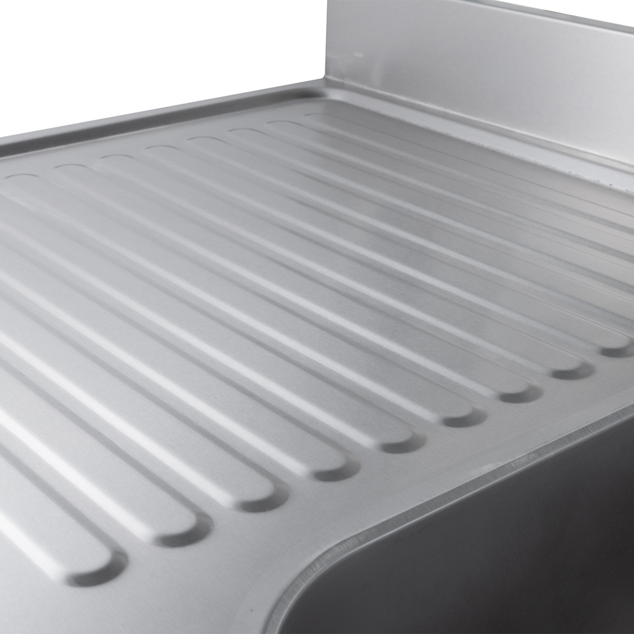 Spoeltafel ECO 12x7 met één spoelbak aan de rechterzijde