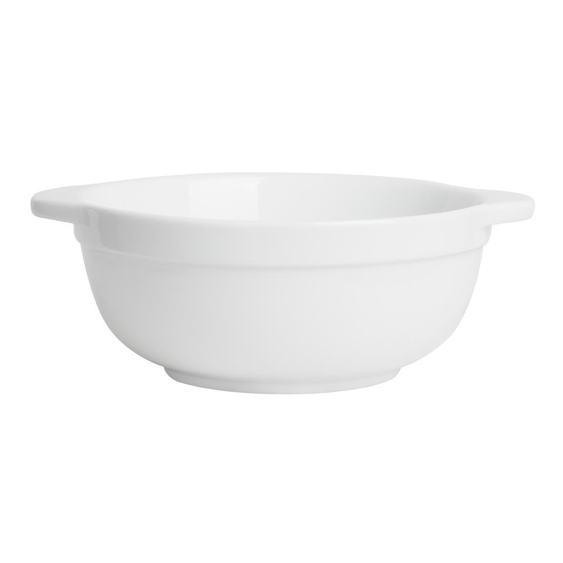 Olympia Whiteware Schüsseln mit Ohren 640ml (4 Stück)