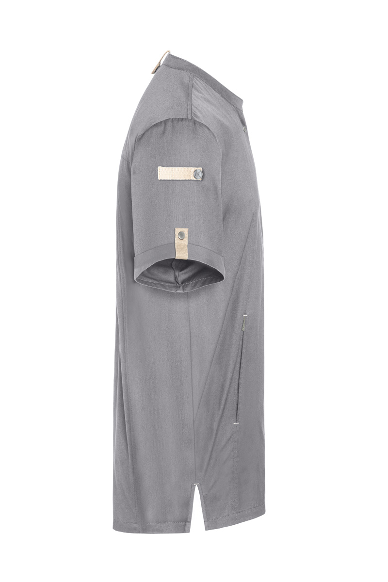 Veste de cuisine à manches courtes Green-Generation, en matériau durable - Gris Platine - 46