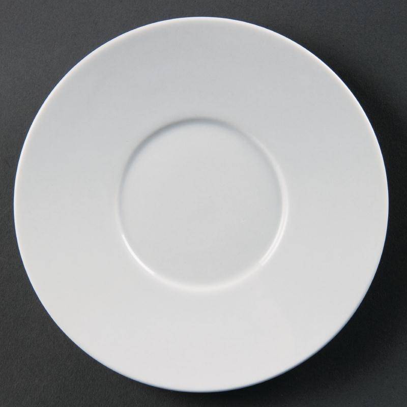 Untertasse für CD735 | Olympia Porzellan Weiß | 12 Stück