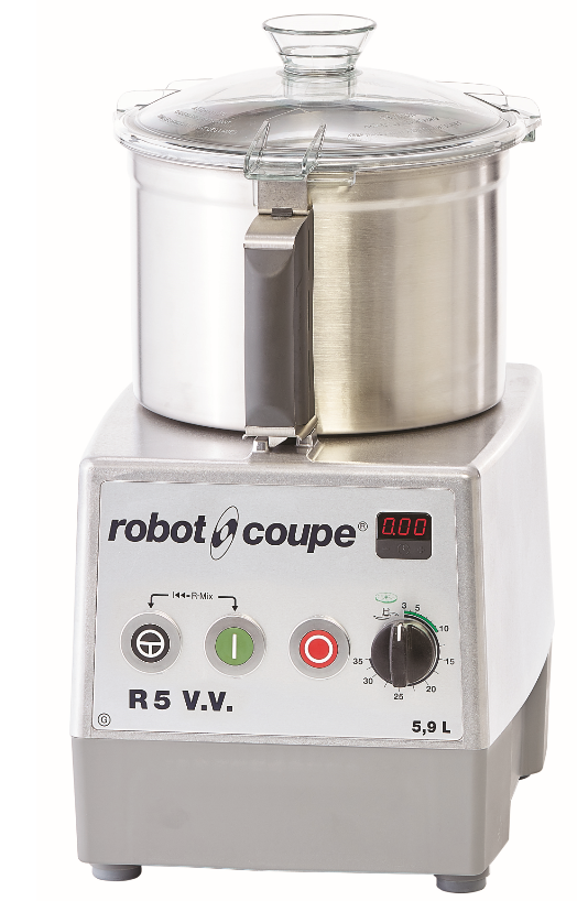 Robot Coupe Cutter R5 V.V. | 5,9 Litres | Cutter de Table | Vitesse : 300 - 3500 tr/mn